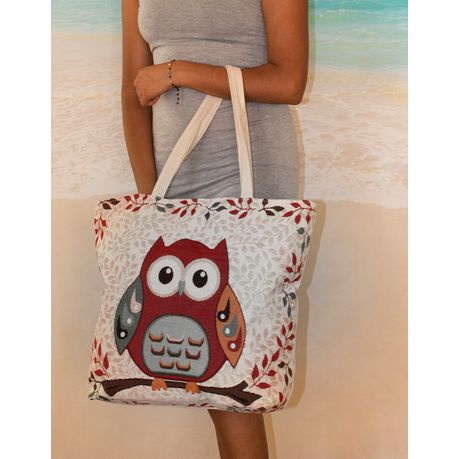 Owl discount beach bag