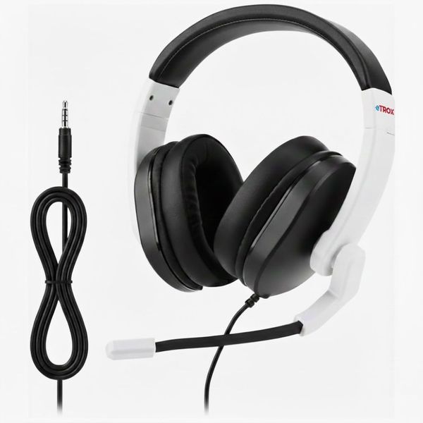 Wired Gaming Headset with Mic: 3.5mm Aux, Noise Cancelling for PS5,PS4,PC