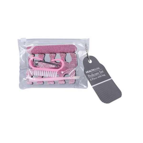 Healthglow Beauty- Pink Pedicure Set 6 Piece
