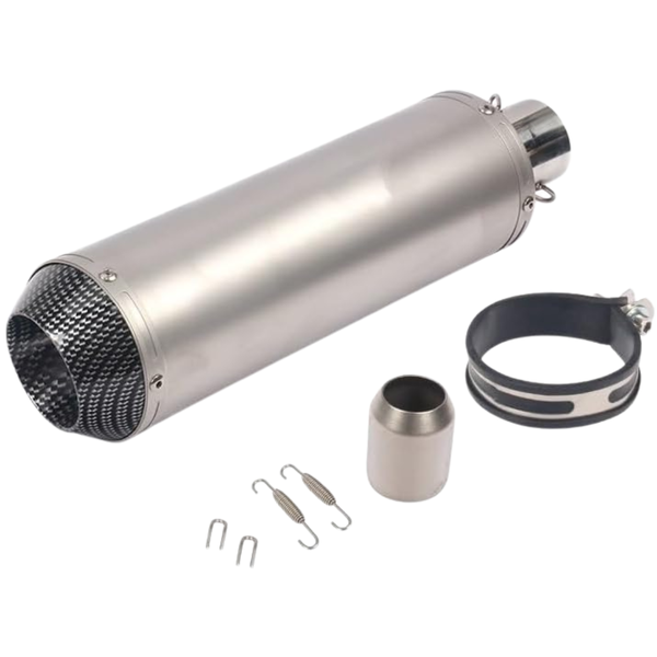 MC Custom Silver Motorcycle Exhaust #1 (51mm)
