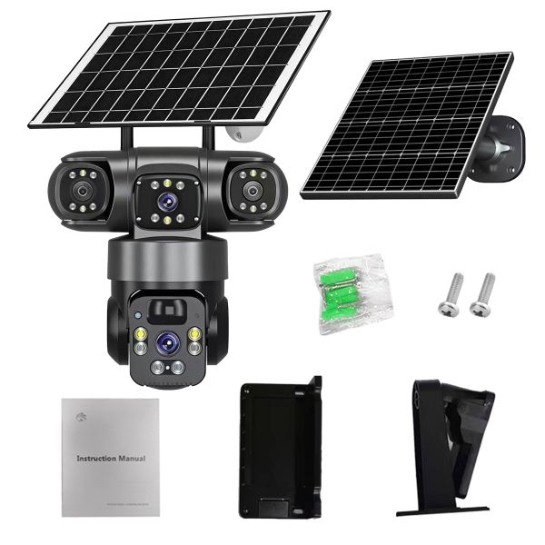4G Solar Security Camera with Recording, AI Human Detection HUAOI