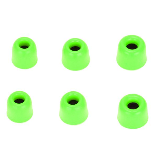 6 Pieces memory foam earbud tips green