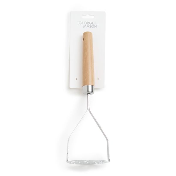 George &amp; Mason - Potato Masher with Wood Handle