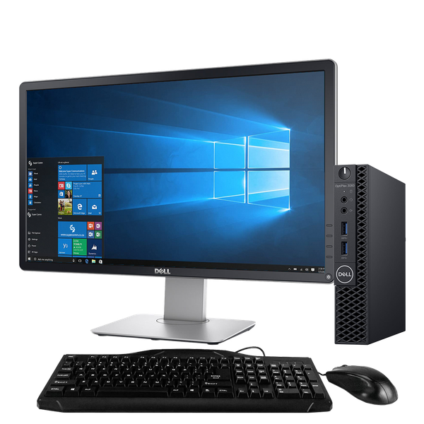 Dell OptiPlex 3060 Intel i5 Micro PC + 23" Monitor (Certified Refurbished)