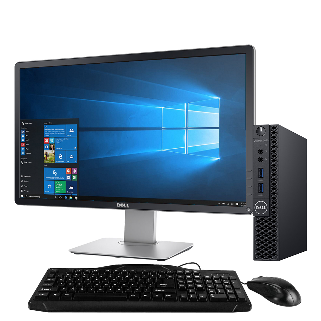 Dell Optiplex 3060 Intel I5 Micro Pc + 23