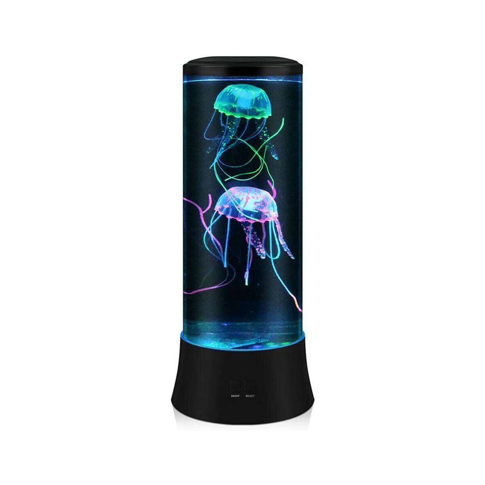 LED Jellyfish Lamp Real Jellyfish Aquarium Lamp Colorful Room Mood