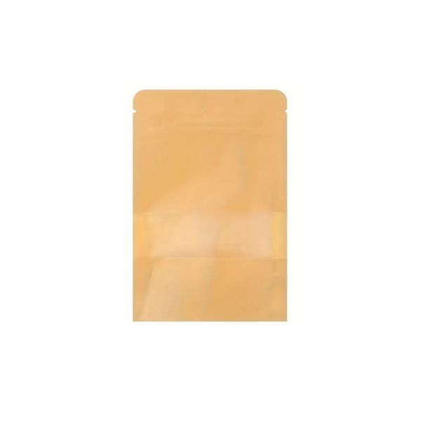 Food Grade Kraft Paper Bags with Clear Window - 100PCS