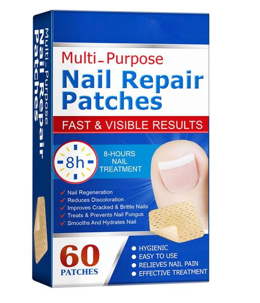 Nail Repair Patches, Suitable for Damaged and Discolored Nails - 60Pack