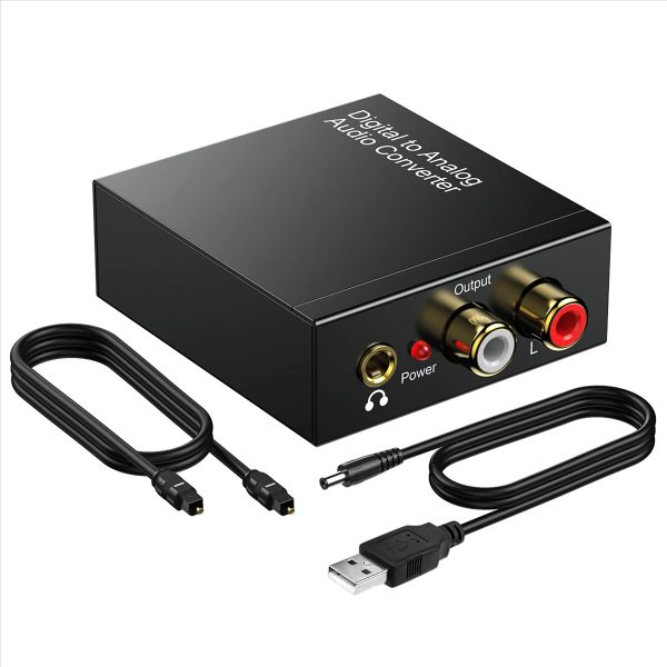 3 5Mm Jack Coaxial Optical Fiber Digital To Analog Audio Converter