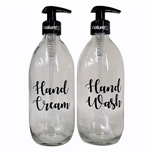 Naturex Glass Soap Dispensers - Set of 2