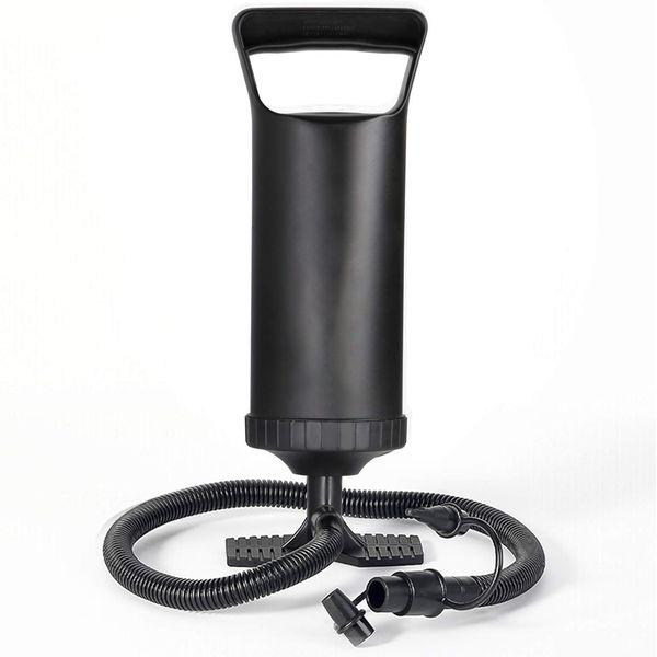 Air Pump Inflation Hand Pump Manual Two-Way High Output 30cm with 3 Nozzles