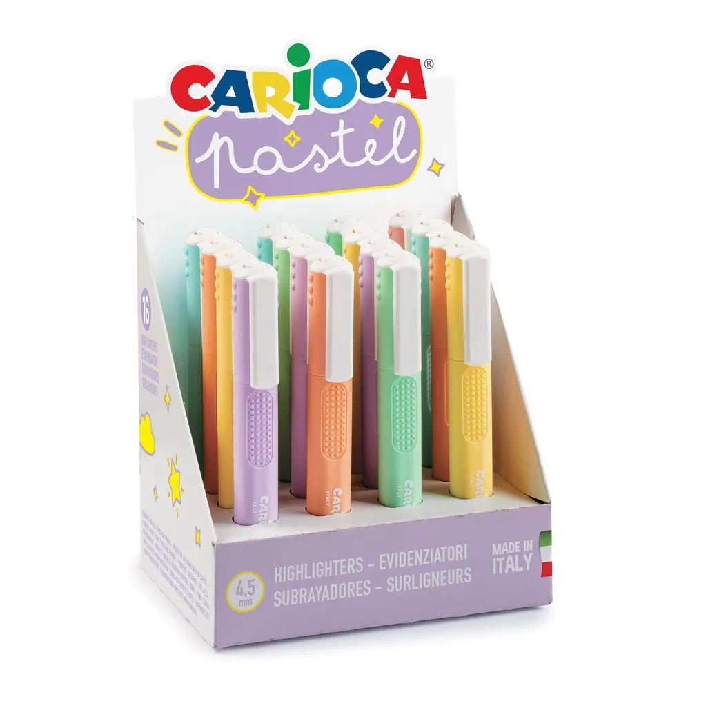 Carioca Pastel Highlighter (box set of 16)