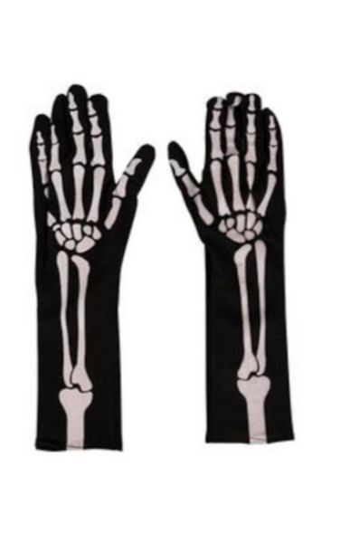 Skeleton Dress Up Novelty Gloves