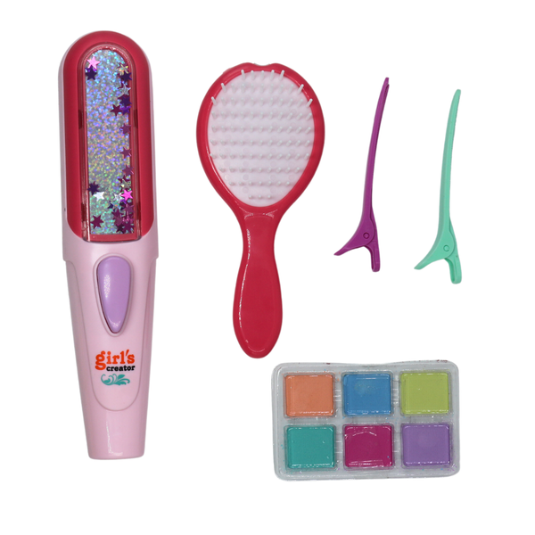 Hair Dyeing Set Hair Straightener Strands 6 Colours - Hair Chalk