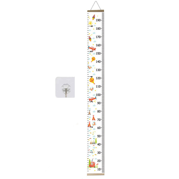 Height Growth Chart Cartoon Height Measurement Removable Wall Ruler Deco