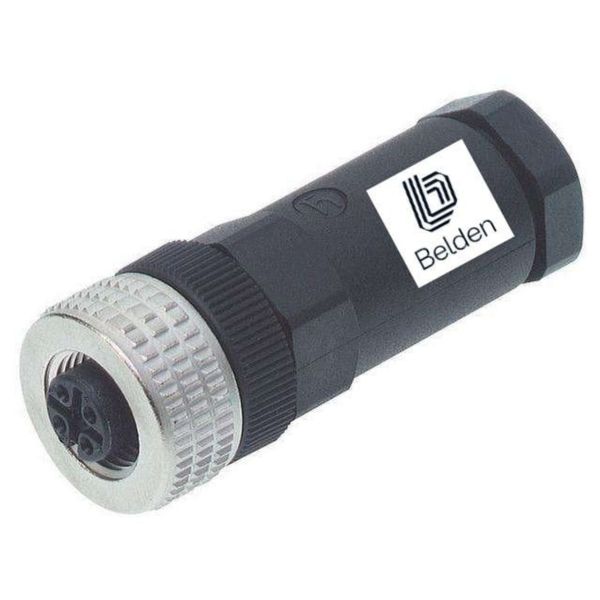 RKC 4/9 Inline E-Series Circular Cable Socket Connector, Screw Lock