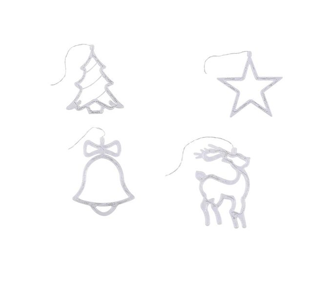 CTDW LED Christmas Curtain Lights - Reindeers, Bells, Trees and Stars