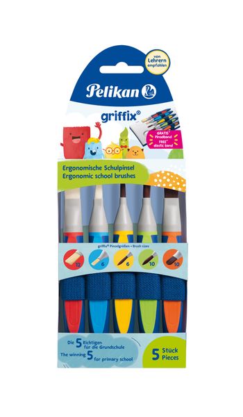 Pelikan GRIFFIX Ergonomic brushes - set of 5