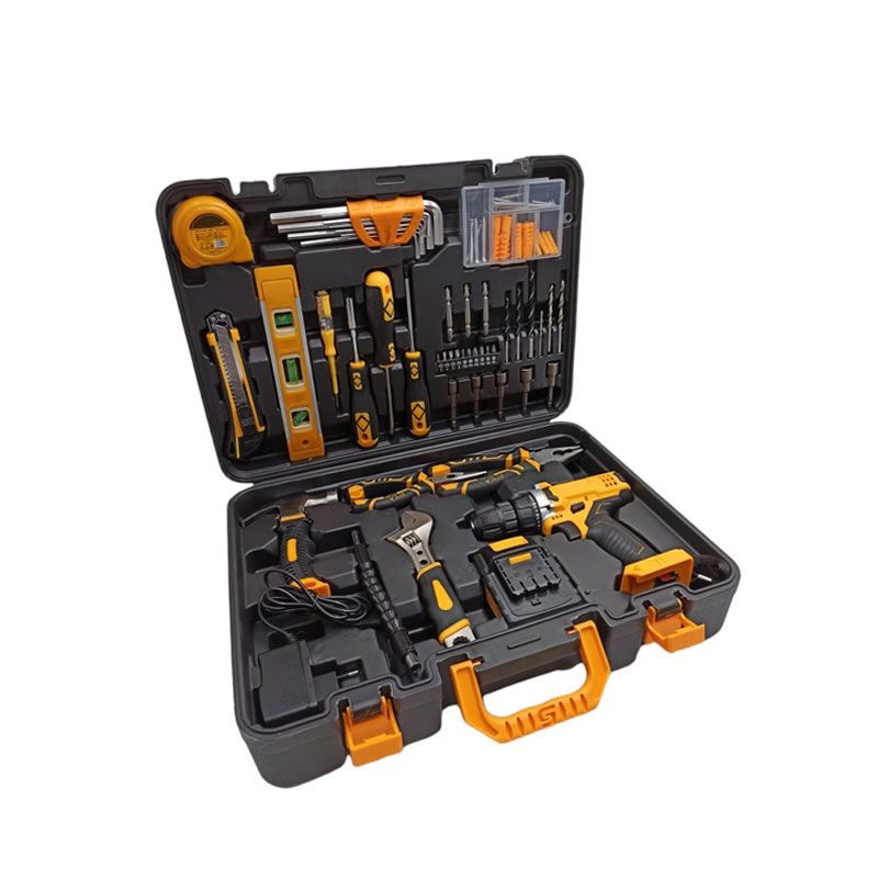 82-piece Drill Power Tools with Durable Hand Tool Set EP-10938