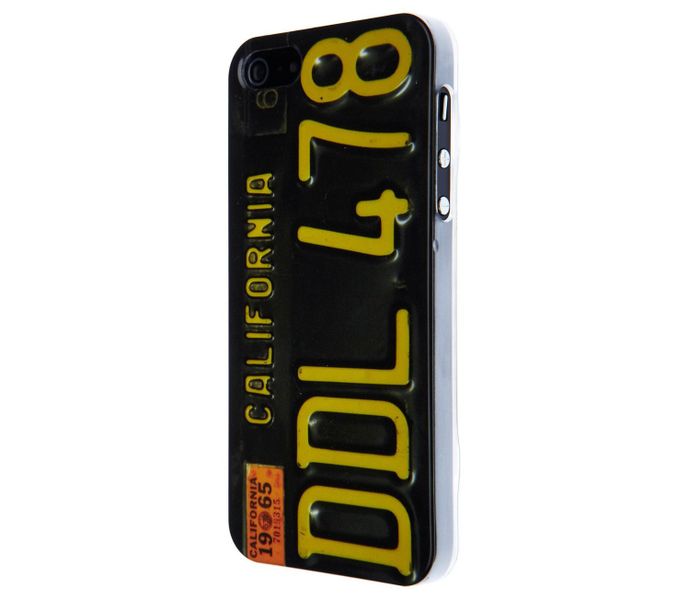 Hard Case for Apple iPhone 5 with California Car Numberplate Design