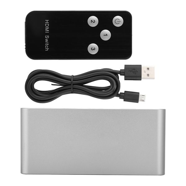 Orico HDMI Switcher 2.0 3 in 1 Out 4K 60Hz with Remote for iOS Windows