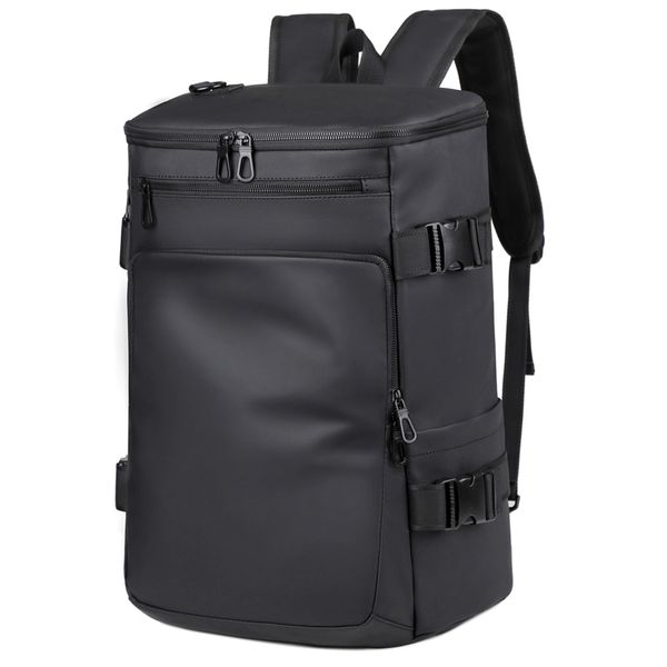 Waterproof PU &amp; Polyester 17" Laptop Backpack for Office