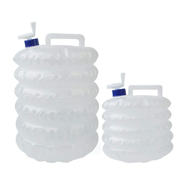 BPA Free Collapsible Portable Drinking Water Container Pack of 5L &amp; 15L