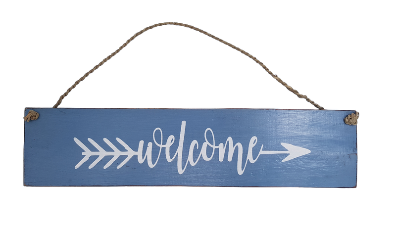Wall Hanging Sign with Word - 10cm x 40cm