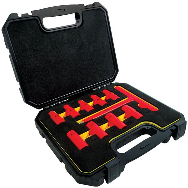 Major Tech 1000V Insulated T-Handle and Socket Set (KV-10SS)