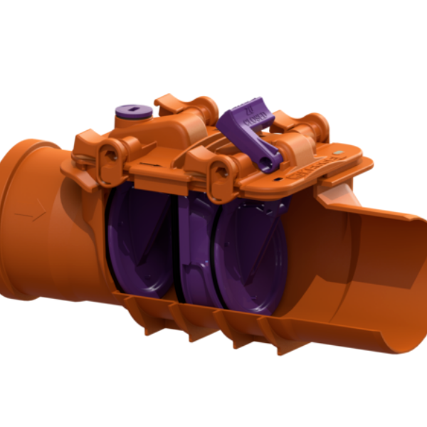 EDT EuroDrain KESSEL 110mm Double Flap "StauFix'' Non-Return Art.Nr 73 100