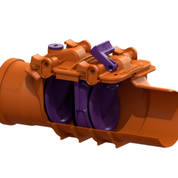 EDT EuroDrain KESSEL 110mm Double Flap "StauFix'' Non-Return Art.Nr 73 100