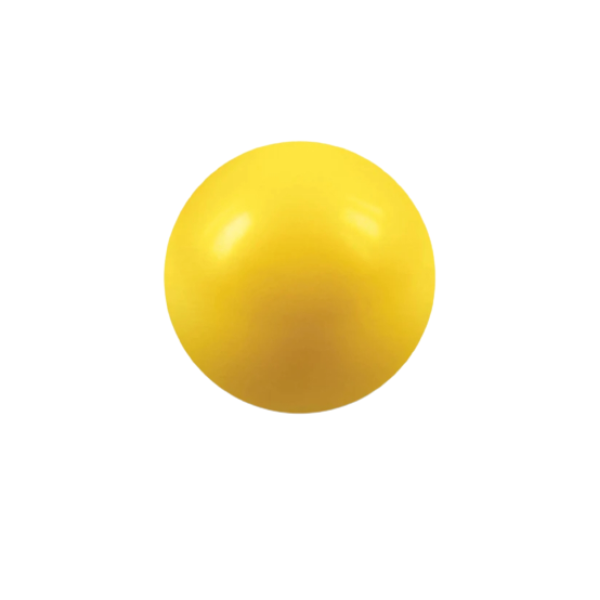 Yellow PU Round stress ball 6.5cm - Pack of 20