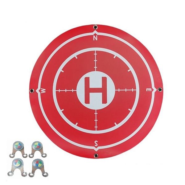 60Cm Foldable Drone Landing Pads for Drone Universal Red