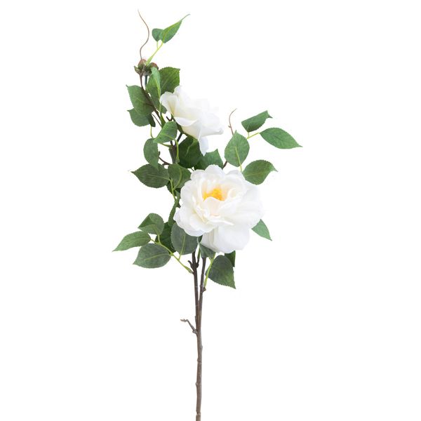 Rose White Faux Plant