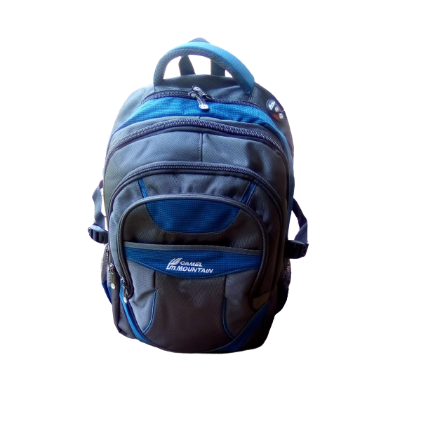 Camel mountain school backpack bag - Grey &amp; Blue