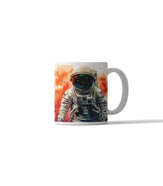 Retro Astronaut DSG 9 Printed Coffee Mug