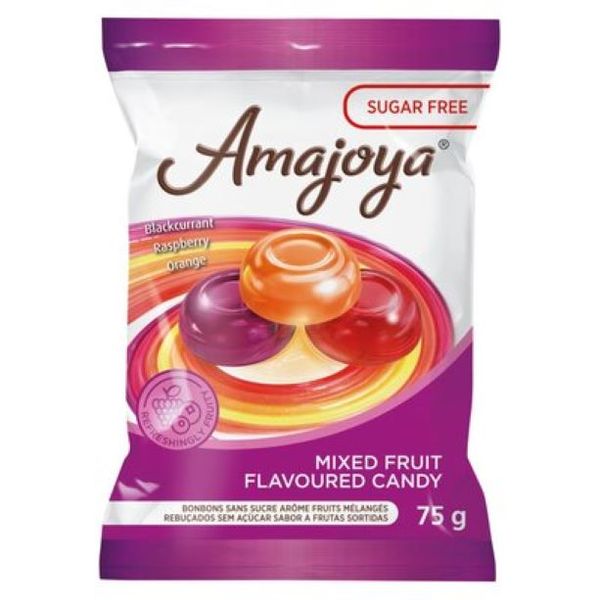 Amajoya Sugar Free Mixed Fruit Candy 75g