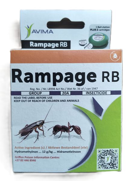 Rampage RB Cockroach &amp; Ant Bait Station with bait