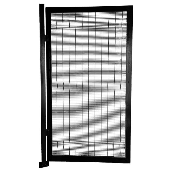 Fame Fence High-Security Black Panel Gate 1.8x1M