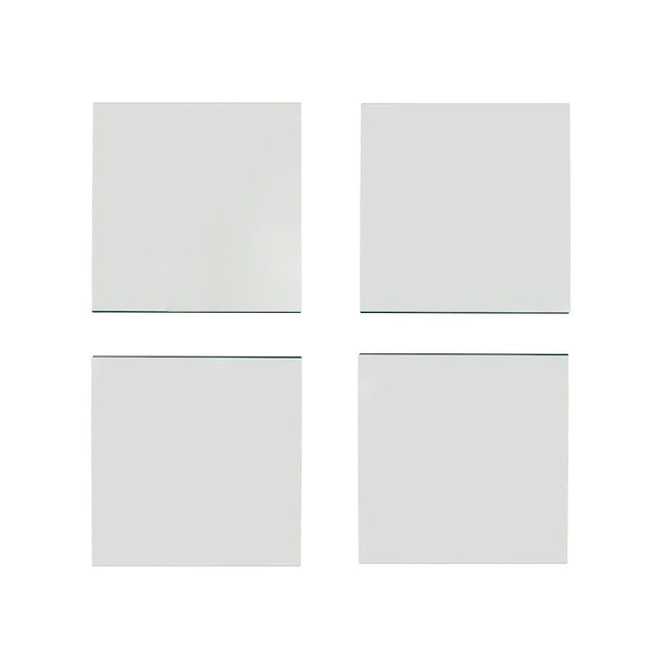 Home Decorative Living Room Bedroom Wall Mirror Tiles - 4 Pieces