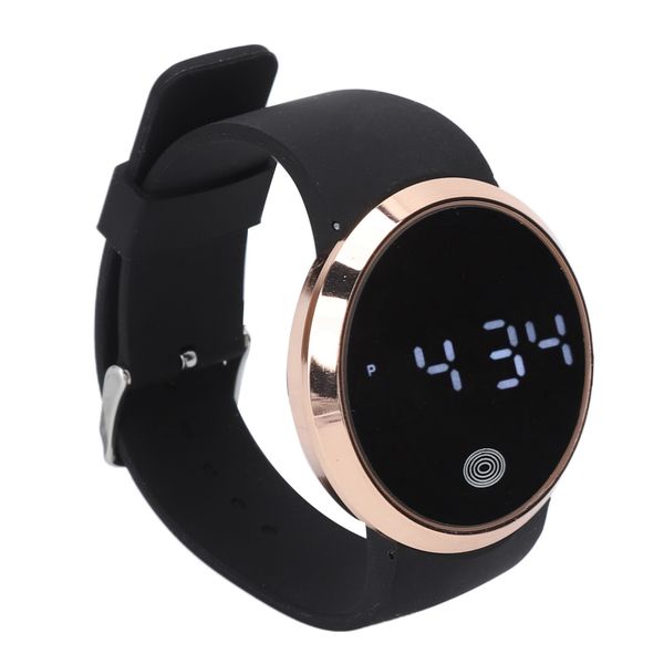 LED Watch Gold Black Touch Screen