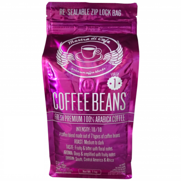 Forza No1 - 7 Types of 100% Arabica Coffee in One Blend - Beans 1Kg