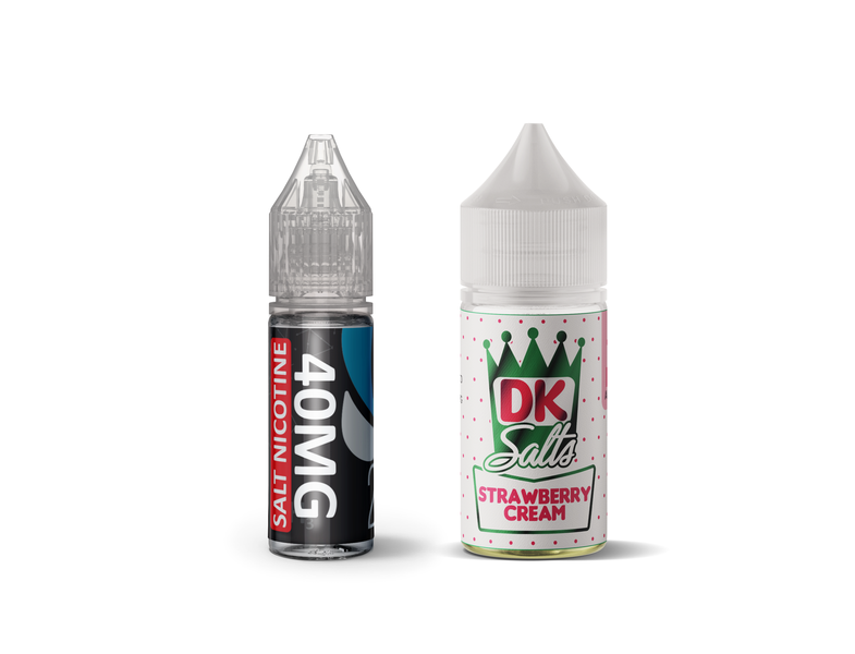 DK Salts Strawberry Cream E-Liquid Longfill 20mg DIY Kit