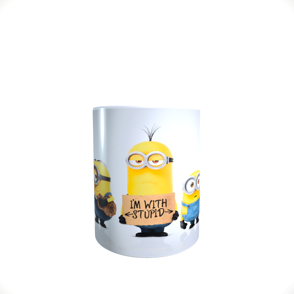 Minions - I'm With Stupid - Coffee Mug