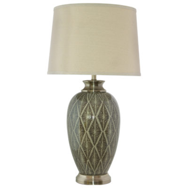 MC - Printed Jar Lamp &amp; Shade