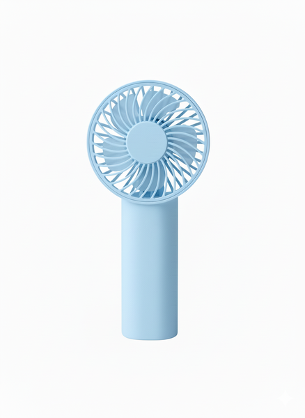 Handheld Rechargeable Electric Fan - 3-Speed Portable Fan in
