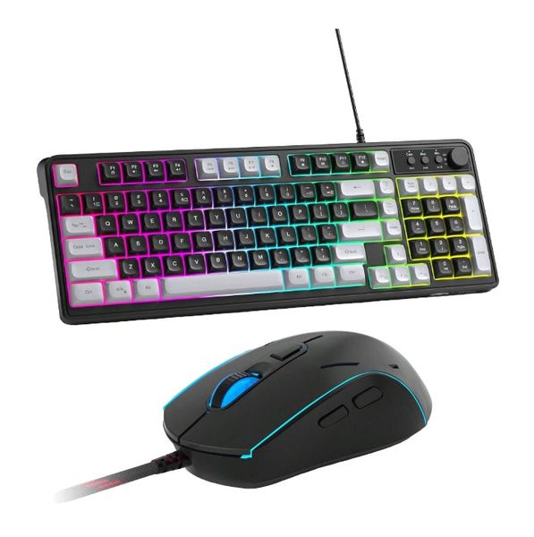 GK980 - Wired Gaming Keyboard &amp; Mouse With RGB Backlighting - Multicolour