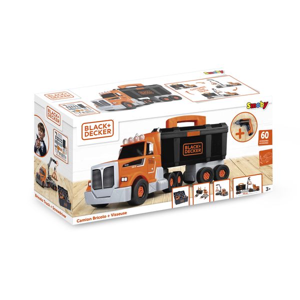Smoby Black+Decker Bricolo Truck + Mini Drill