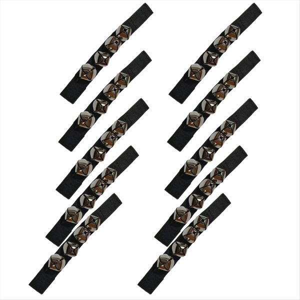 Black Orff Percussion Instrument Hand Bell For Dance Performance