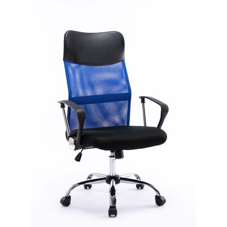 IC3 Mesh High Back Office Chair with Vegan Leather Accents